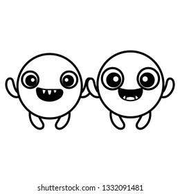 emoticons faces with crazy teeth couple characters