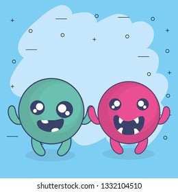 emoticons faces with crazy teeth couple characters