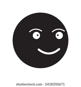 Emoticons icon . Emoji faces collection. Emojis flat style. Happy happy, smile emoji. stock vector. 555