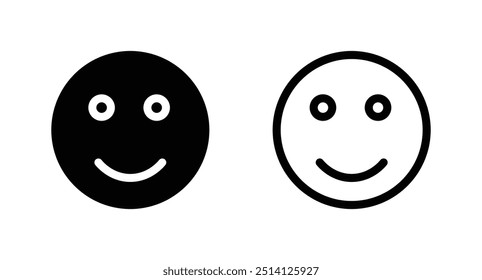 Emoticons icon. Emoji faces icon vector