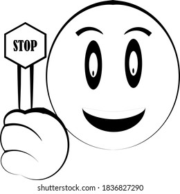
emoticons or illustrations or Stop logos that are ready to use for your needs
