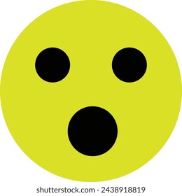 Emoticons isolated on white background, big yellow emoji