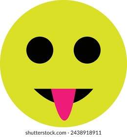 Emoticons isolated on white background, big yellow emoji