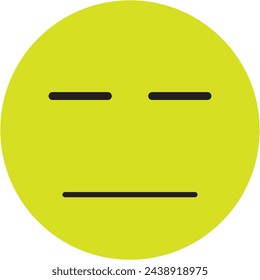 Emoticonos aislados sobre fondo blanco, gran emoji amarillo