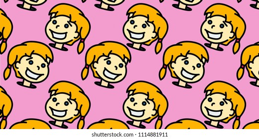 emoticons kids vector illustration isolated background.