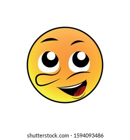 Emoticons smile. Design vector template
