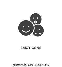 emoticons vector icon. filled flat sign for mobile concept and web design. Symbol, logo illustration. Vector graphics