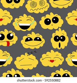 emoticons.seamless pattern