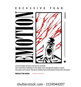 Emotion art streetwear graphic design
