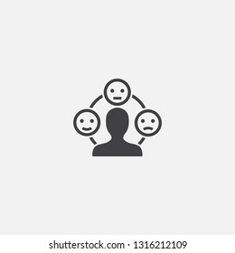 emotion base icon. Simple sign illustration. emotion symbol design. Can be used for web, print and mobile