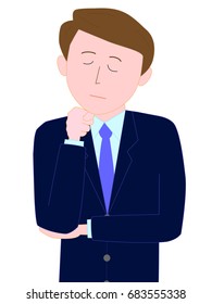 Emotion of a businessman.