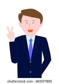 Emotion of a businessman.