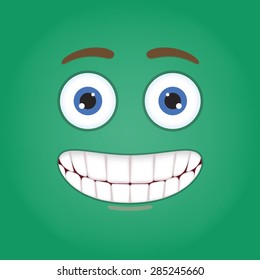 emotion of cartoon face eps 10 vector