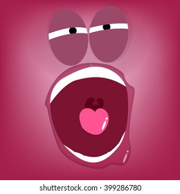 Emotion concept - be sleepy ,Illustration vector design