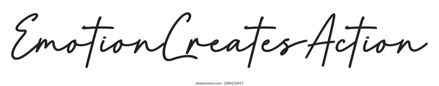 emotion creates action text on white background.