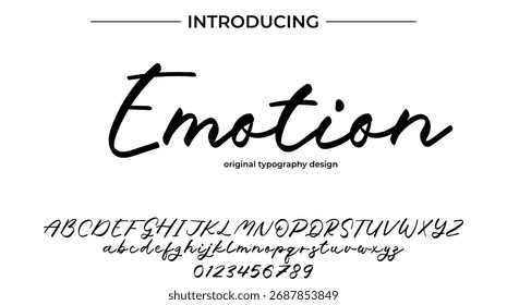 Emotion - Elegant Script Font for Smooth Handwritten Design and Creative Typography