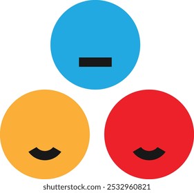 Emotion Emoji Expression Icon Vector Flat Illustration