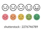 Emotion Face Icon Line width variable
