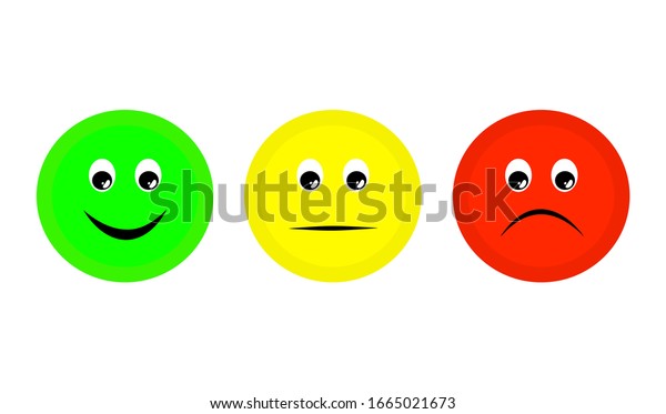 Emotion Faces Emoji Vector Icon Isolated Stock Vector (royalty Free 