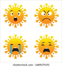 emotion icon cavic corona virus