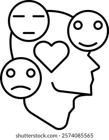 Emotion Icon - Line Style - Neuroscience Theme