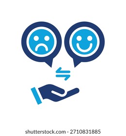 Icono de emoción Ilustración vectorial mixta