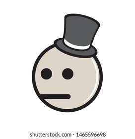emotion icon, nobility, vector illustration, white background
