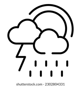 Emotion icon outline vector. Mental health. Mind training