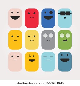 Emotion Icon Set Design, Emotion Logo