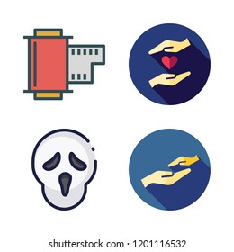 emotion icon set. vector set about charity, scream and negative icons set.