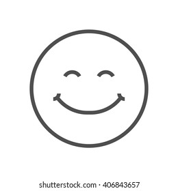Emotion icon suitable for info graphics, websites and print media and  interfaces. Line vector icon.