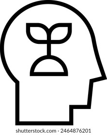 icono de emoción. Diseño de estilo lineal delgado aislado sobre fondo blanco