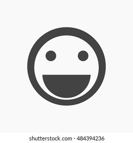 Emotion Icon in trendy flat style isolated on grey background. Emotion set for your web site design, logo, app