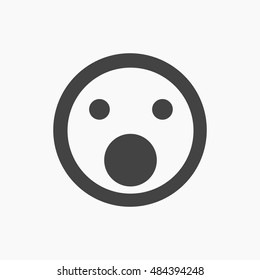 Emotion Icon in trendy flat style isolated on grey background. Emotion set for your web site design, logo, app