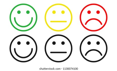 Emotion icons. Vector illustration