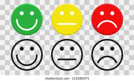 Emotion icons. Vector illustration