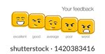 emotion lego feedback scale white background. Angry, sad, neutral, satisfied and happy emoticon set Review of consumer. yellow funny cartoon Emoji icons User experience. Rank, lego satisfaction rating