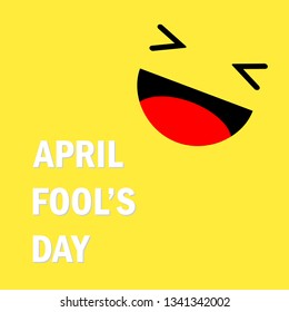 Emotion Loud Laughter. April fools day