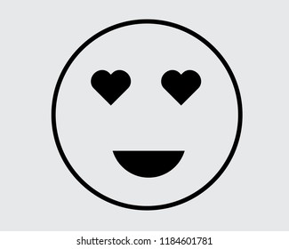 emotion love icon vector