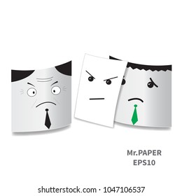 Emotion paper feeling afraid boss 