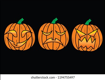 emotion of pumpkinheads