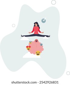 Emotion regulation with emotional intelligence control .flat characters.