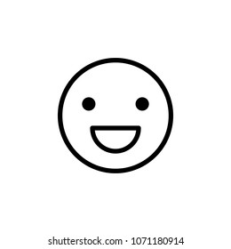 Emotion smile icon. Element of minimalistic icons for mobile concept and web apps. Thin line icon for website design and development, app development