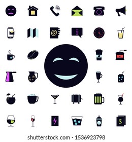 emotion smile icon. Universal set of web for website design and development, app development