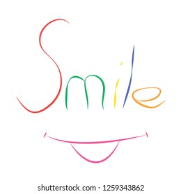 emotion smile vector icon