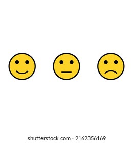 Emotion vector icon on white background