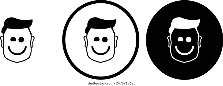 emotion Wink smile icon black outline for web site design 
and mobile dark mode apps 
Vector illustration on a white background