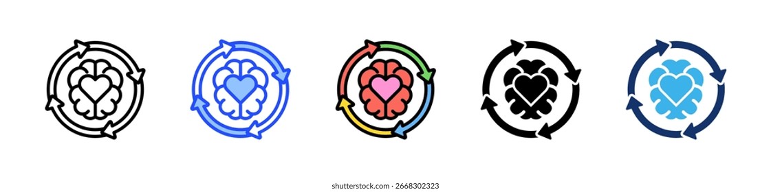 Emotional Agility Icon Collection With Multiple Styles