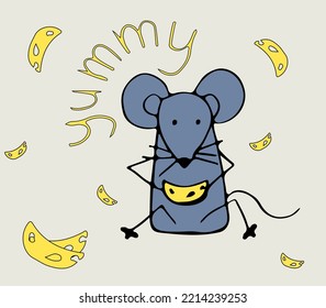 Emotional baby illustration in color doodle style vector. Cute cover and pages for the sketchbook, notebook, design of children books. Web Vector illustration