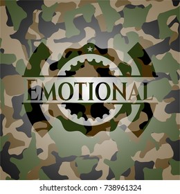 Emotional camouflaged emblem